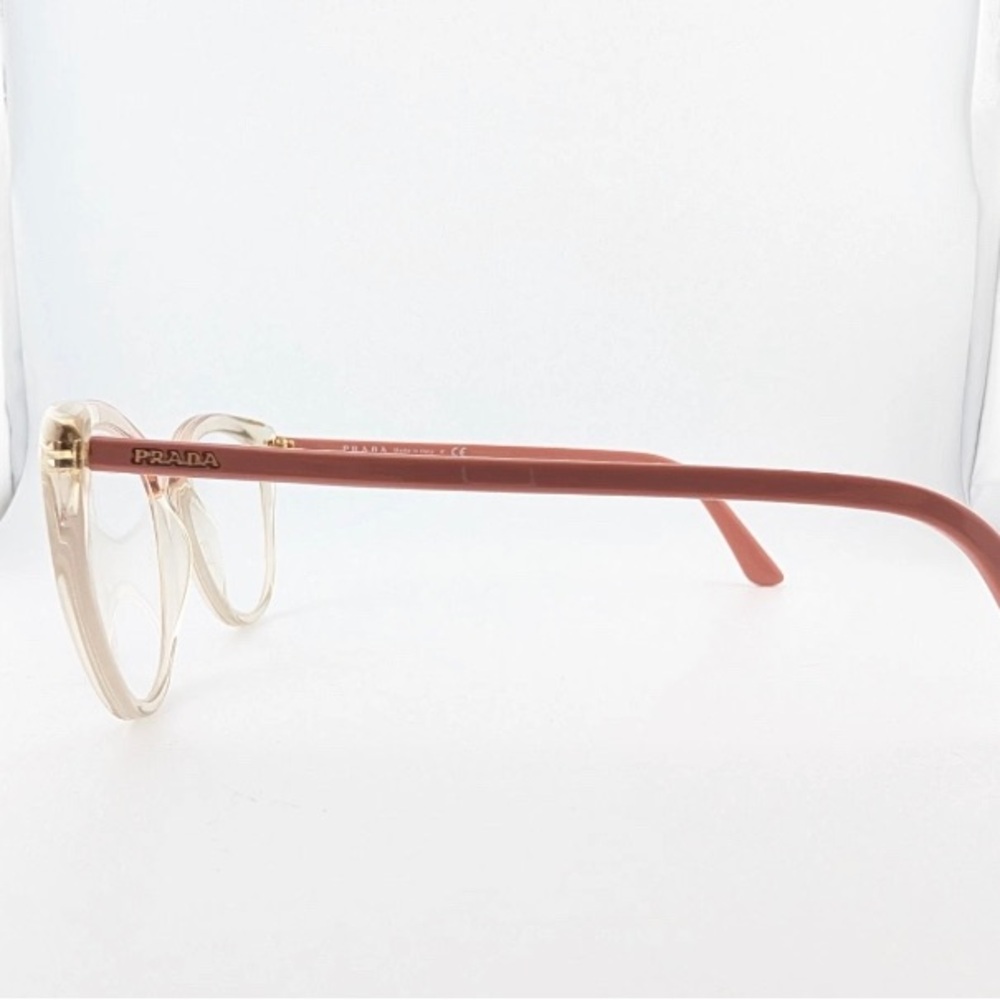 😎💕Prada Eyeglasses Frames Only, VPR 07V 326-1O1, 53-20-145, Pink, Made in Italy - Picture 5 of 10